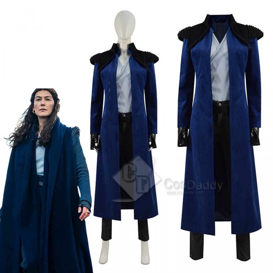 The Wheel of Time Moiraine Damodred Cosplay Costume Blue Cape Outfits  Halloween Carnival Suit